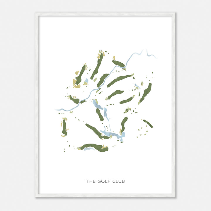 Print of The Golf Club Modern Map