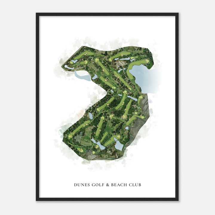 Print of Dunes Golf & Beach Club Classic Map