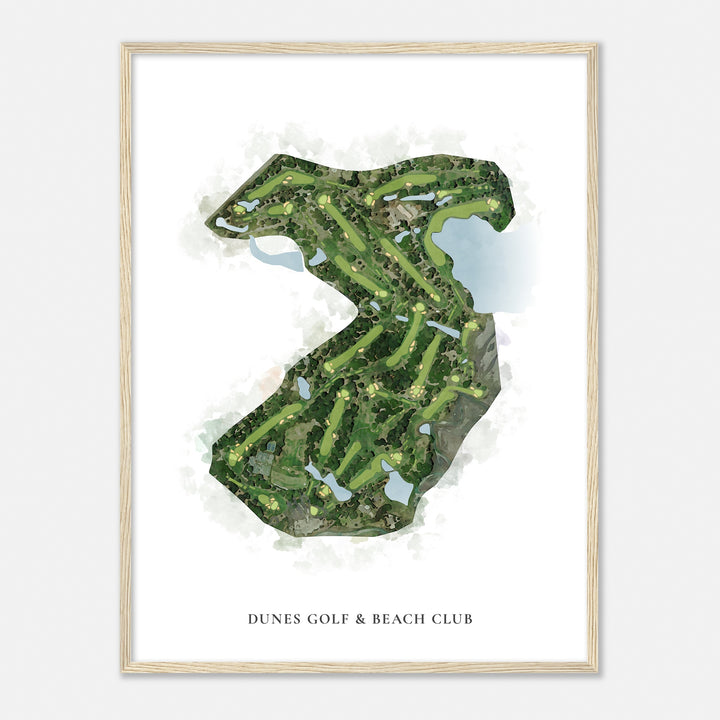 Print of Dunes Golf & Beach Club Classic Map