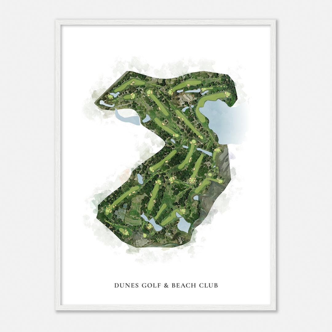 Print of Dunes Golf & Beach Club Classic Map