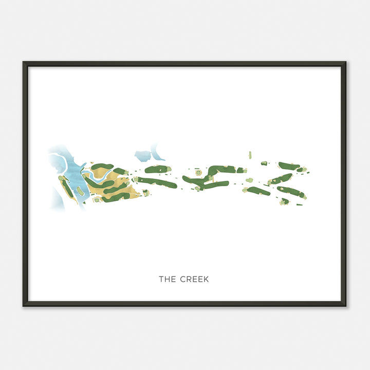 Print of The Creek Modern Map