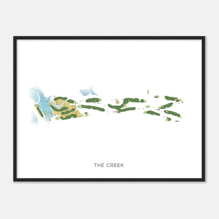 Print of The Creek Modern Map