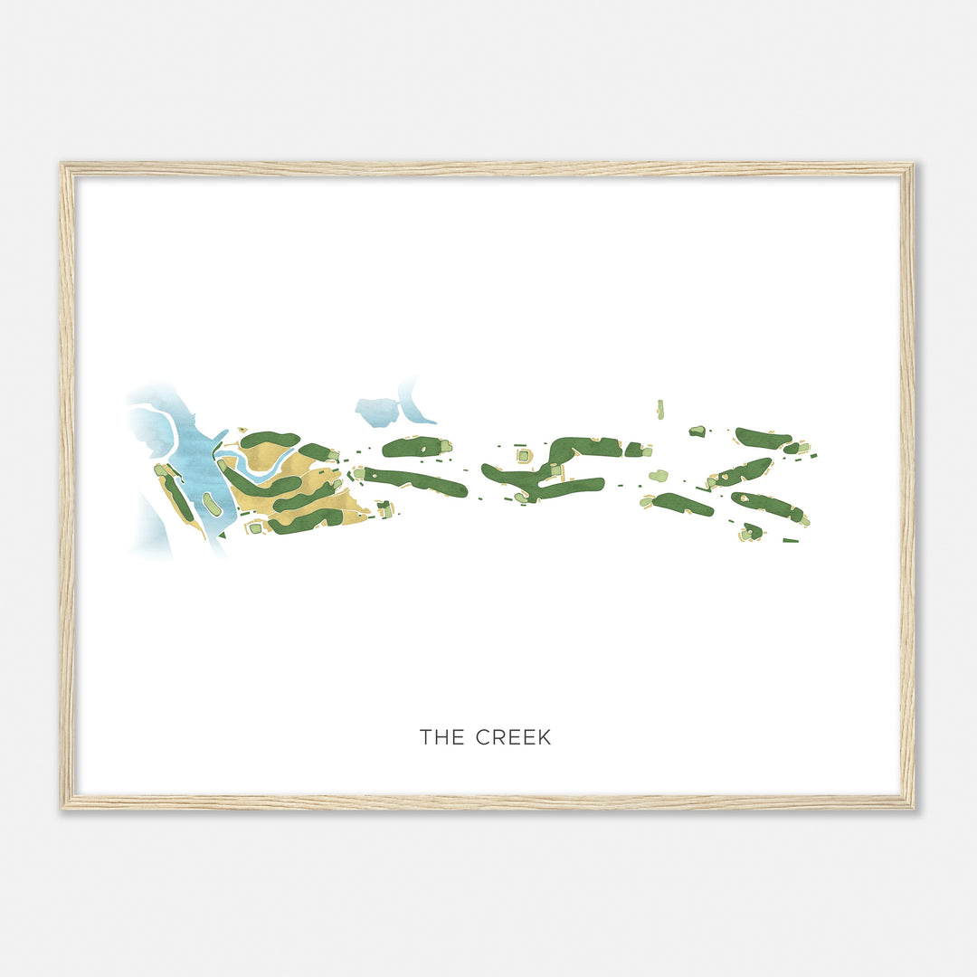 Print of The Creek Modern Map