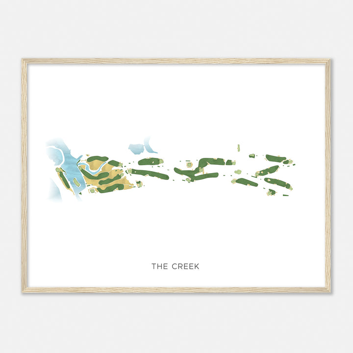 Print of The Creek Modern Map
