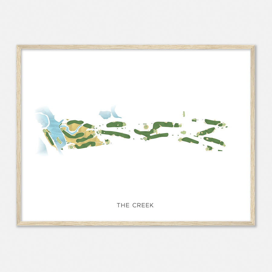 Print of The Creek Modern Map