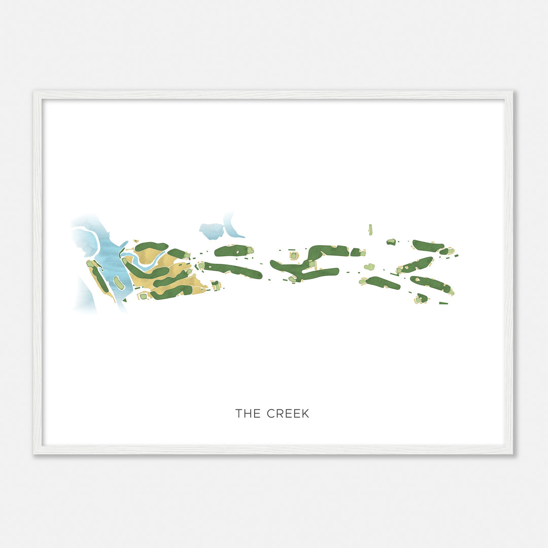 Print of The Creek Modern Map