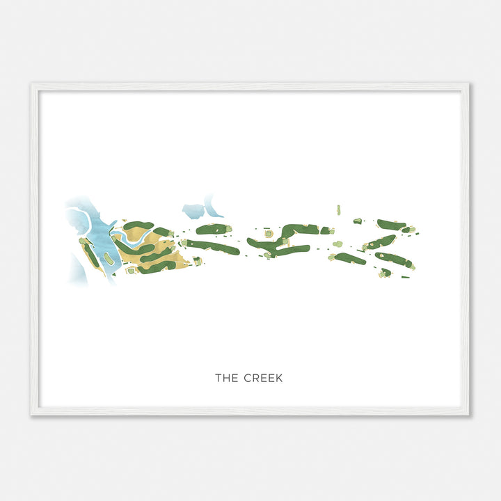 Print of The Creek Modern Map