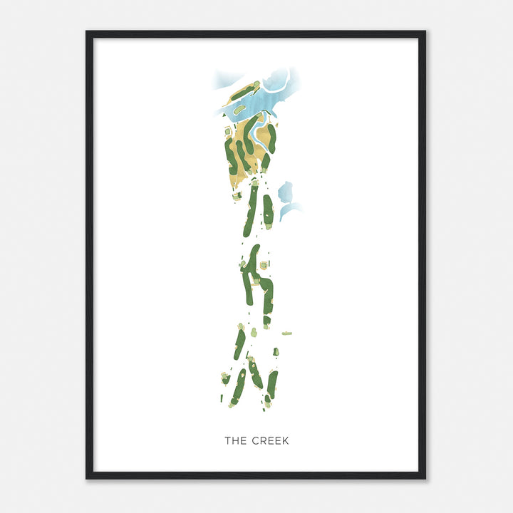 Print of The Creek Modern Map