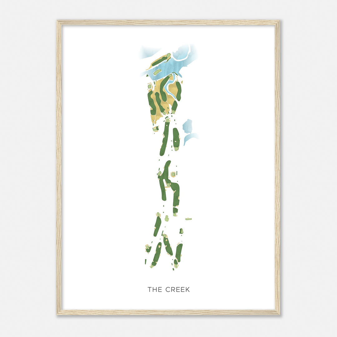 Print of The Creek Modern Map
