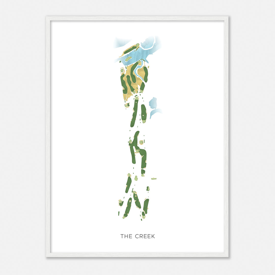 Print of The Creek Modern Map