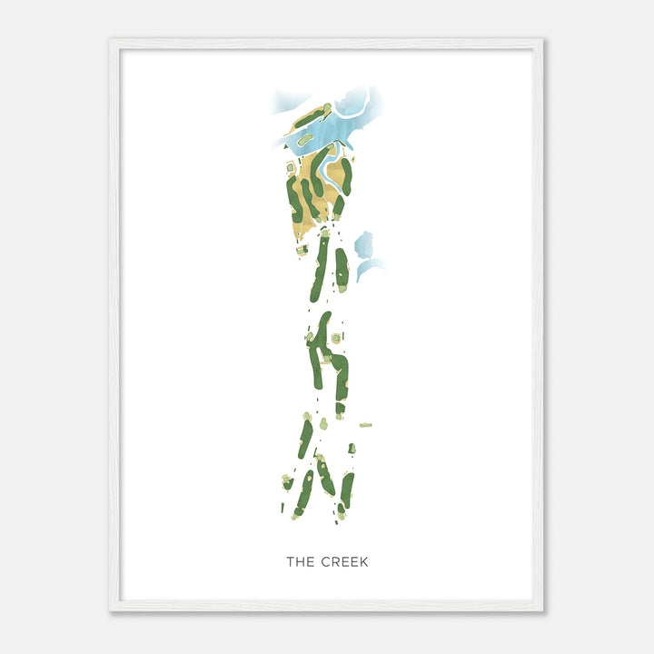 Print of The Creek Modern Map