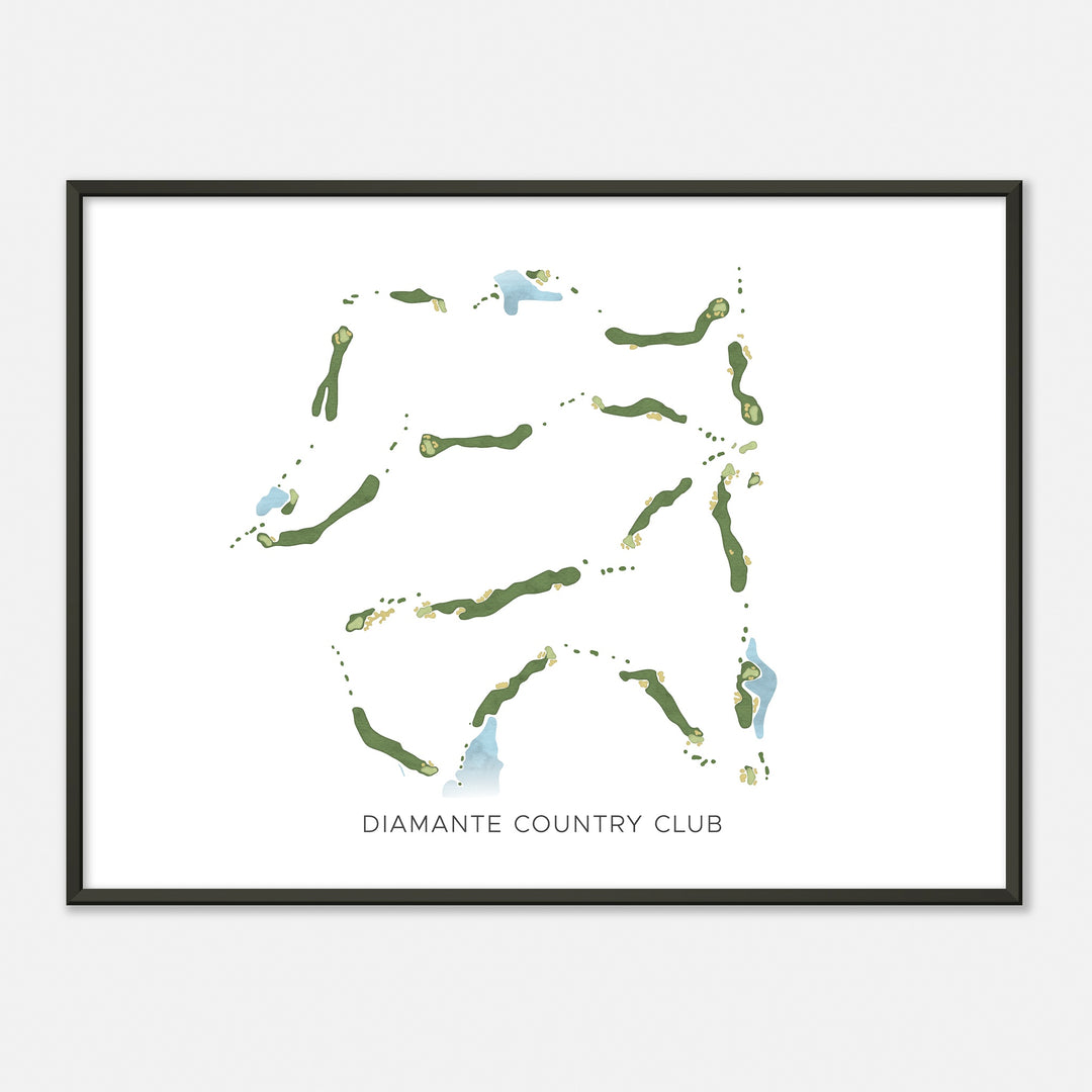 Print of Diamante Country Club Modern Map