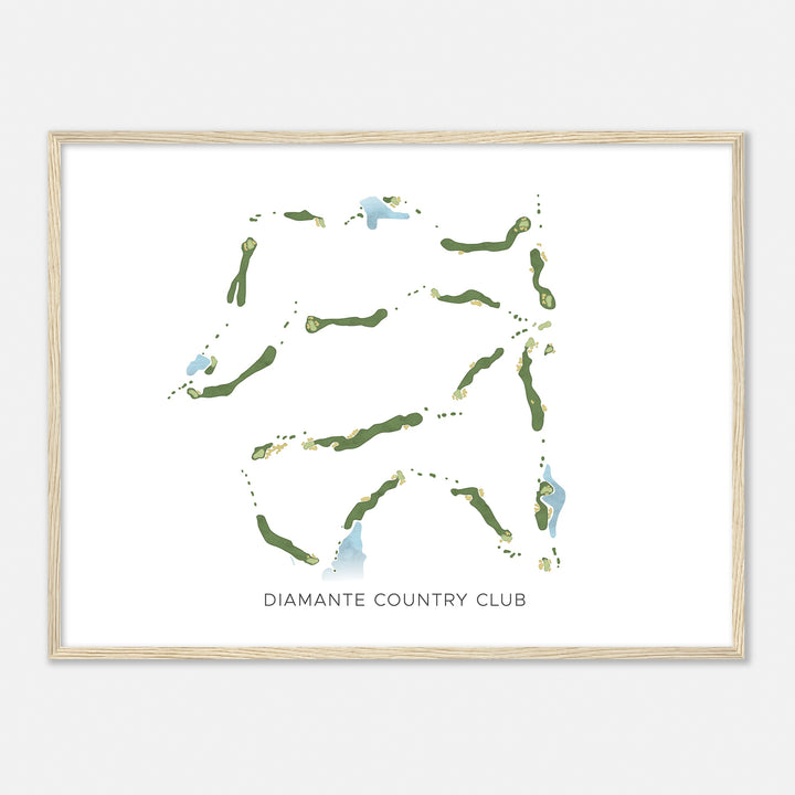 Print of Diamante Country Club Modern Map