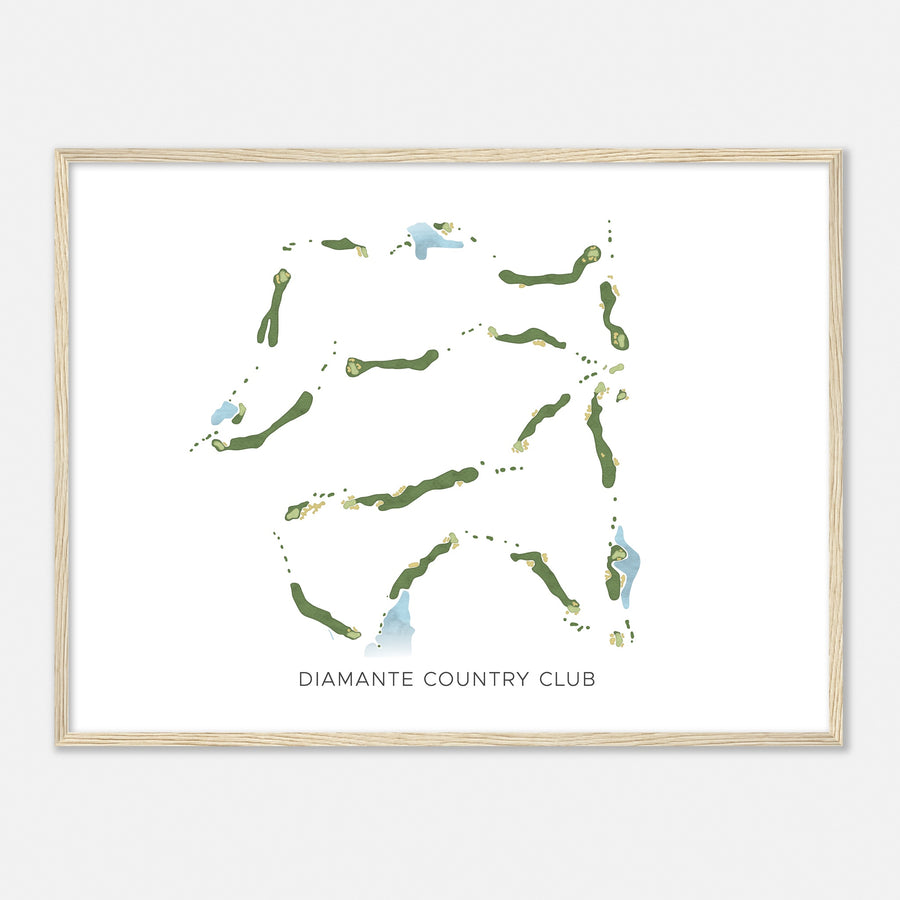 Print of Diamante Country Club Modern Map