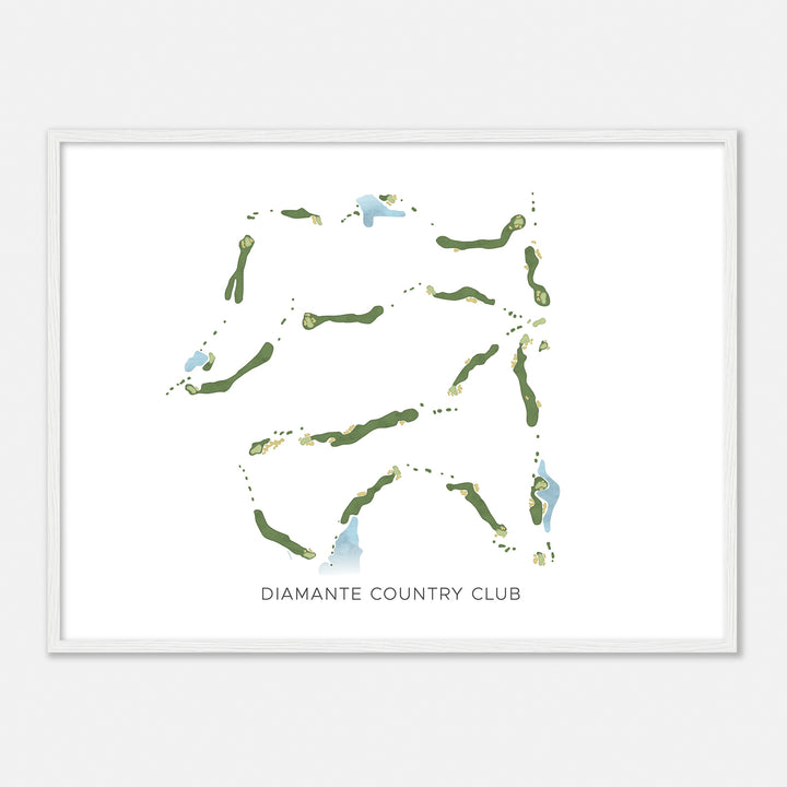 Print of Diamante Country Club Modern Map