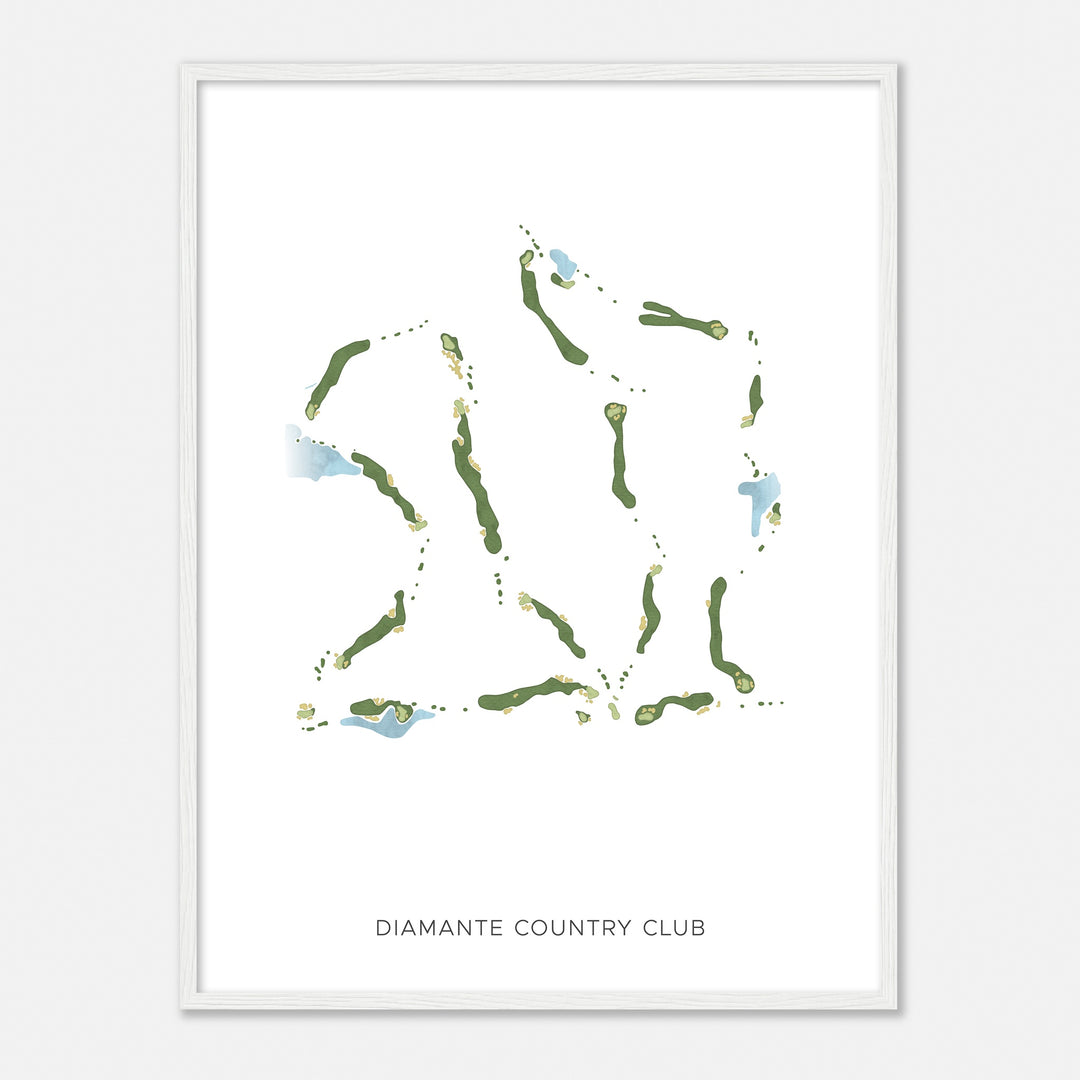 Print of Diamante Country Club Modern Map