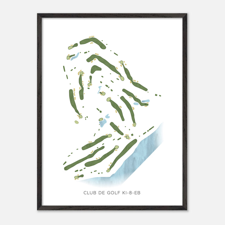Print of Club de golf Ki-8-Eb Modern Map