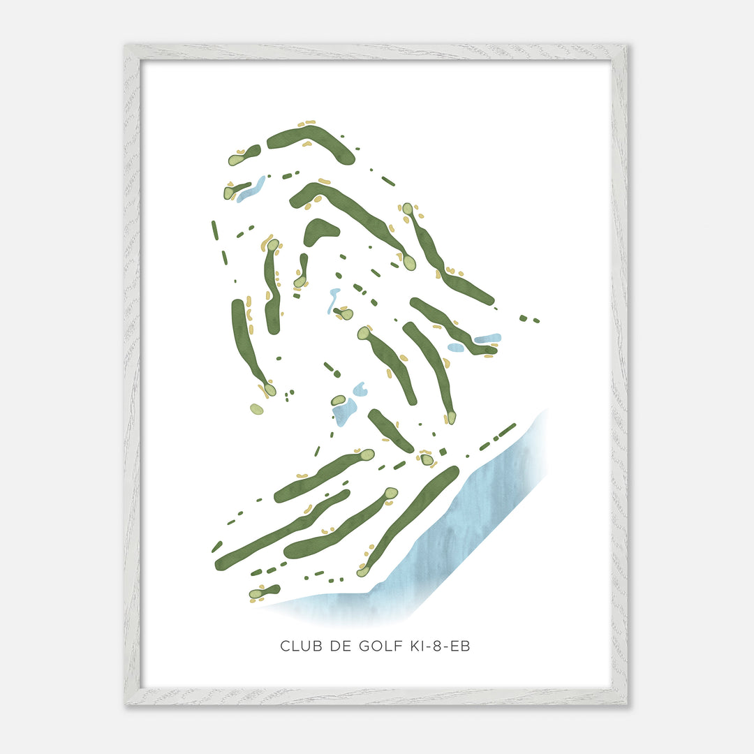 Print of Club de golf Ki-8-Eb Modern Map
