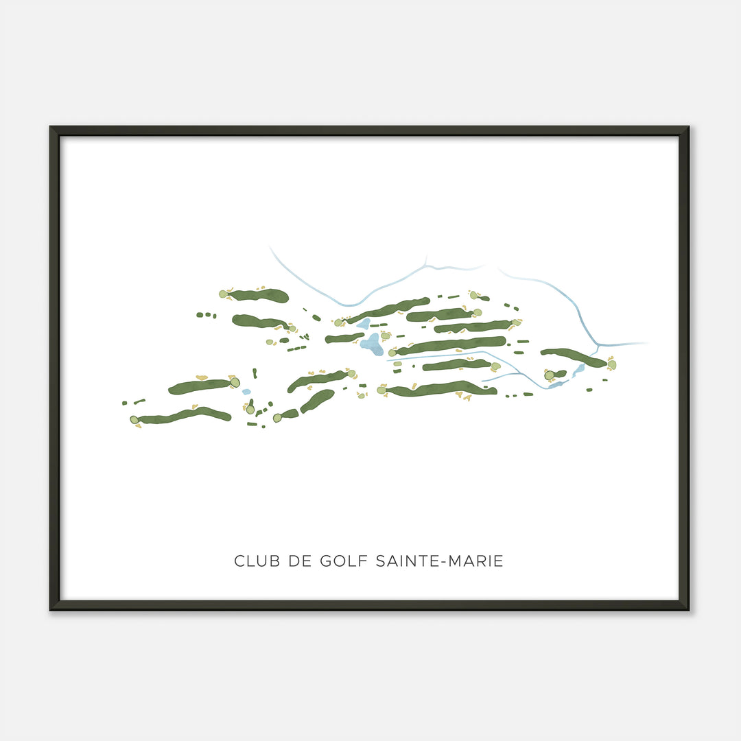 Print of Club De Golf Sainte-Marie Modern Map