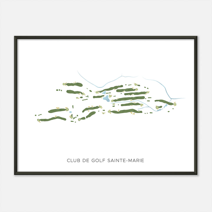 Print of Club De Golf Sainte-Marie Modern Map