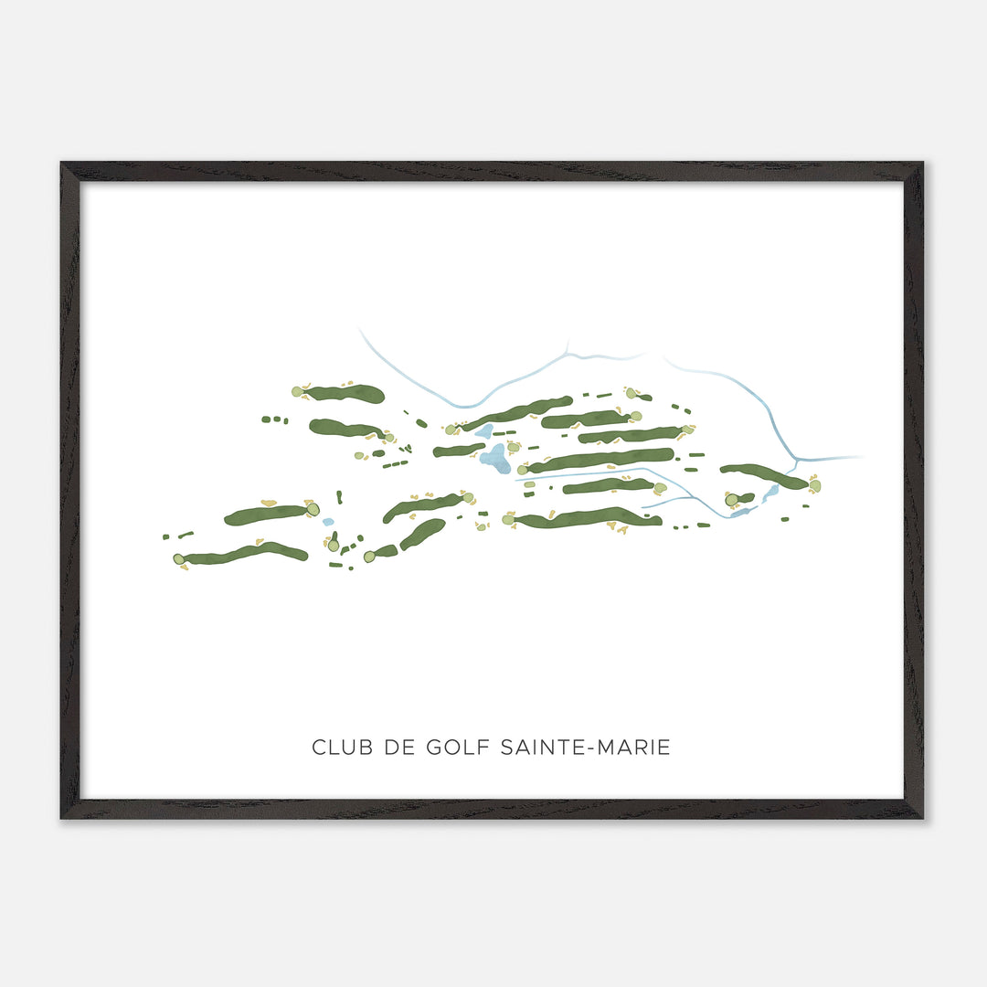 Print of Club De Golf Sainte-Marie Modern Map