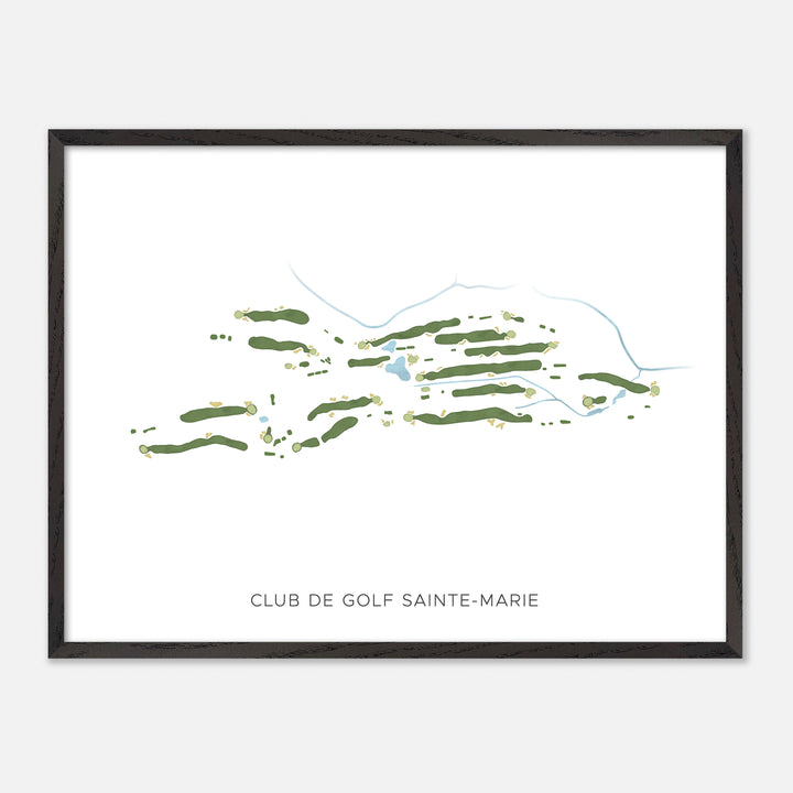 Print of Club De Golf Sainte-Marie Modern Map