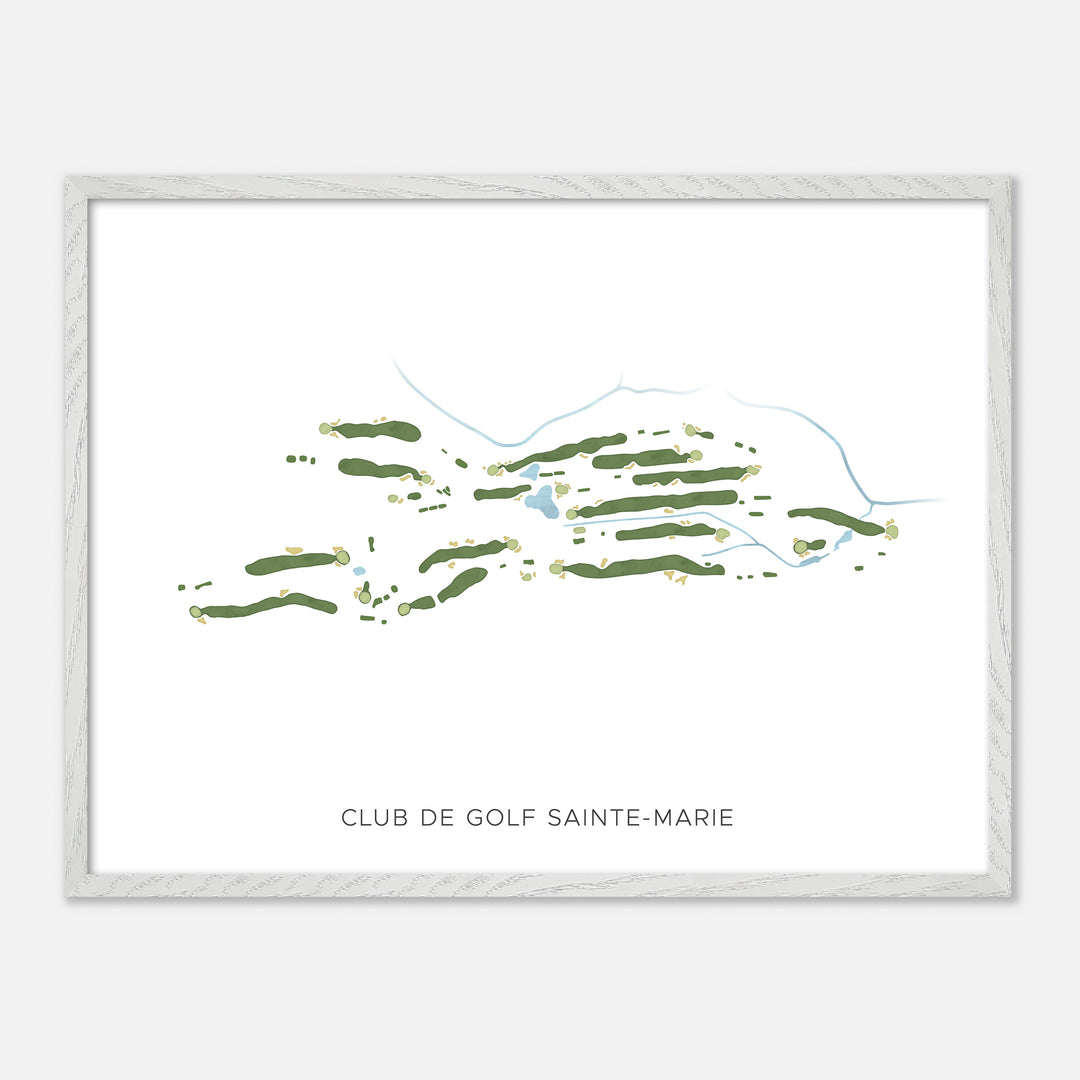 Print of Club De Golf Sainte-Marie Modern Map
