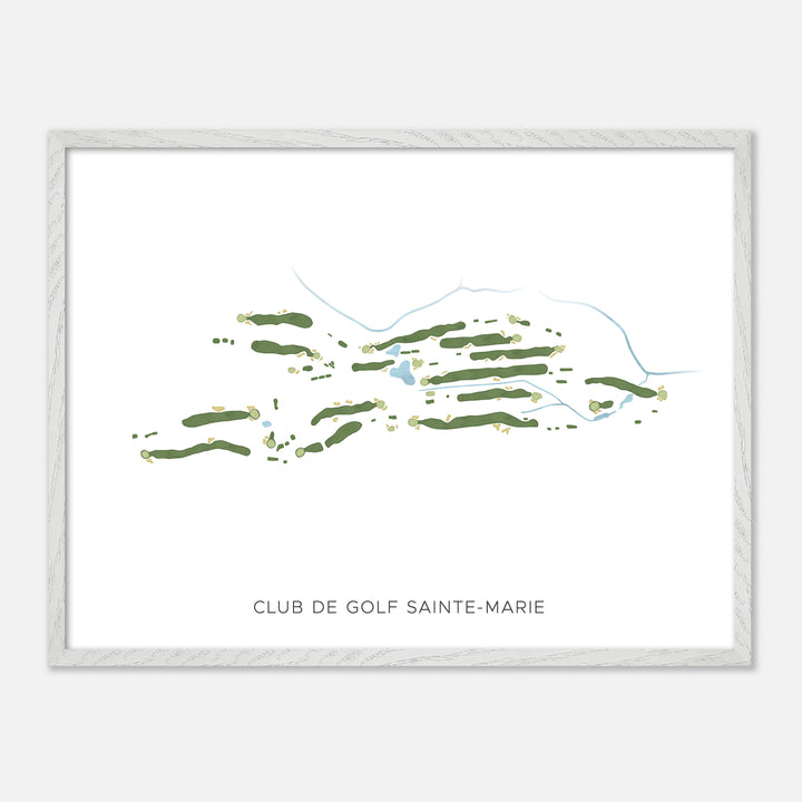 Print of Club De Golf Sainte-Marie Modern Map
