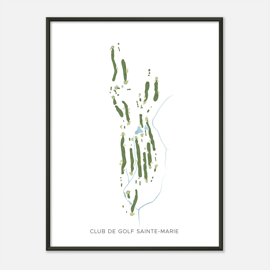 Print of Club De Golf Sainte-Marie Modern Map
