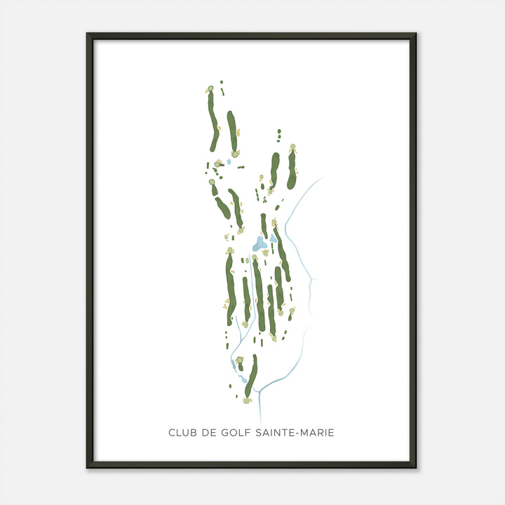 Print of Club De Golf Sainte-Marie Modern Map