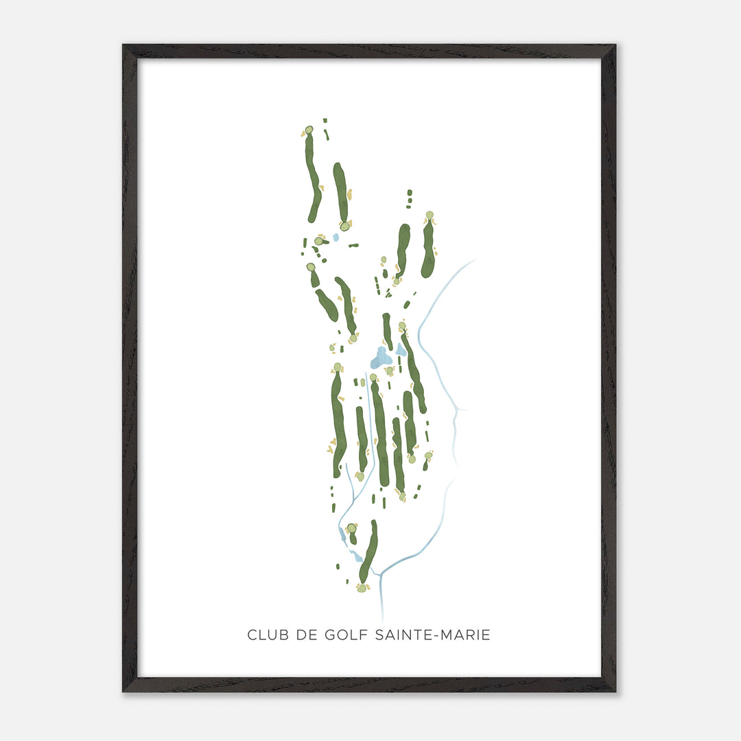 Print of Club De Golf Sainte-Marie Modern Map