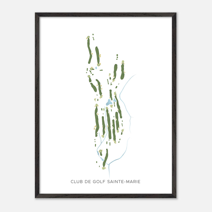 Print of Club De Golf Sainte-Marie Modern Map