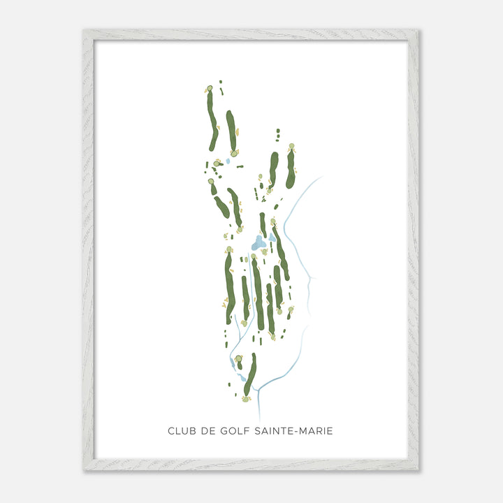Print of Club De Golf Sainte-Marie Modern Map