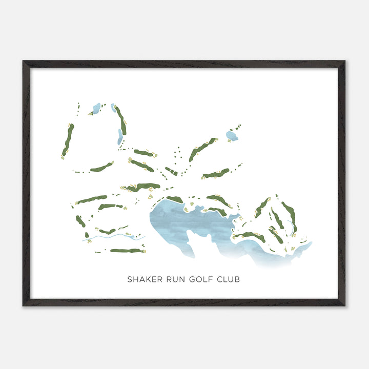 Print of Shaker Run Golf Club Modern Map