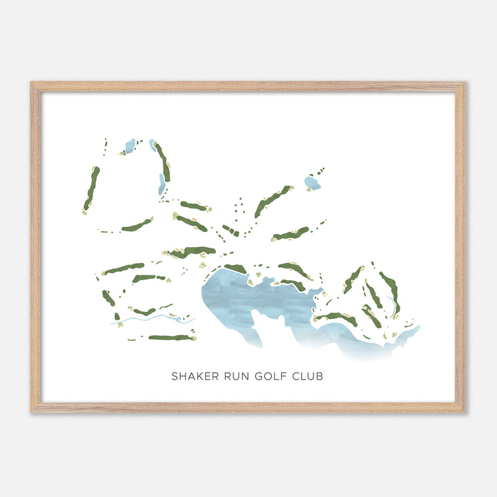 Print of Shaker Run Golf Club Modern Map