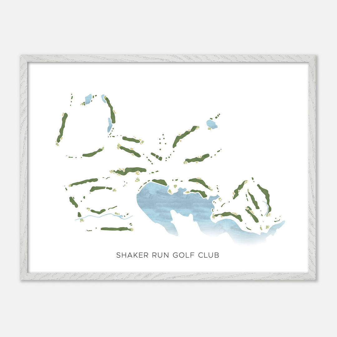Print of Shaker Run Golf Club Modern Map