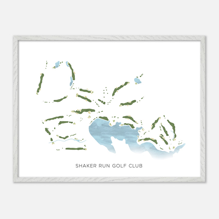 Print of Shaker Run Golf Club Modern Map