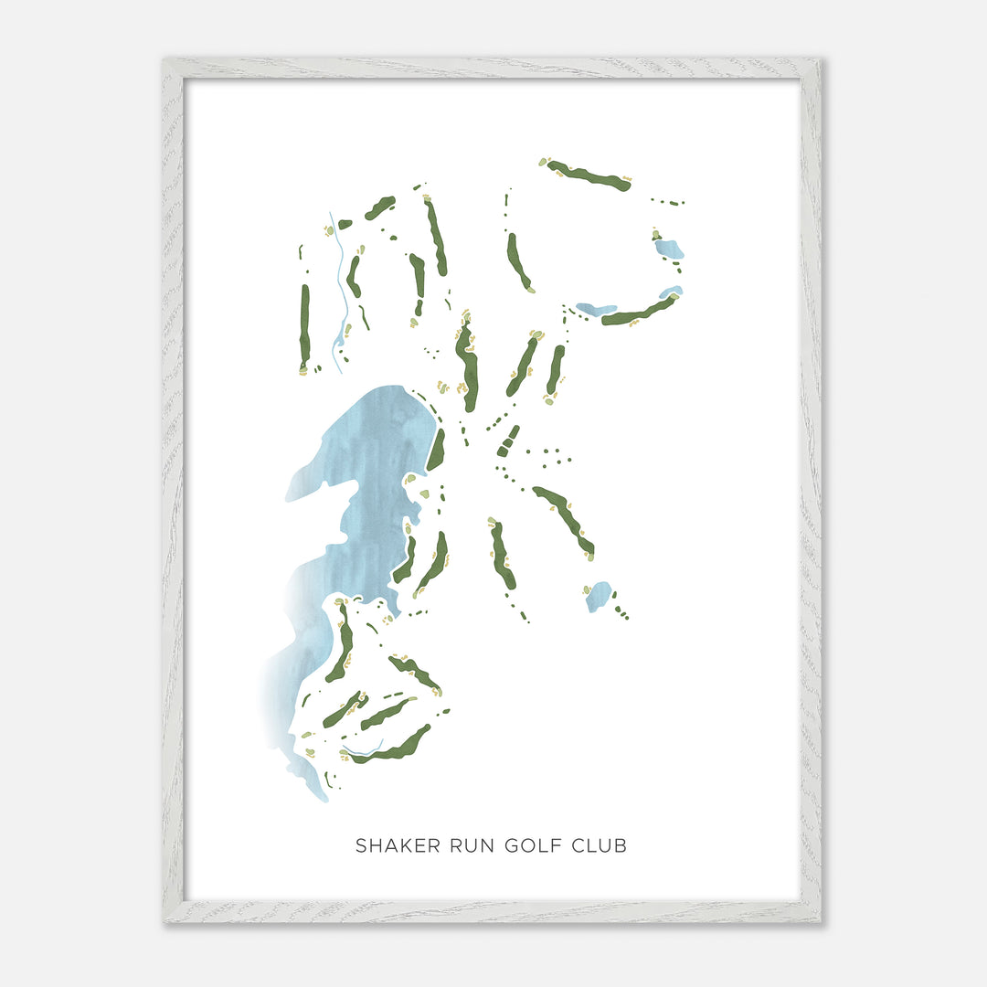 Print of Shaker Run Golf Club Modern Map