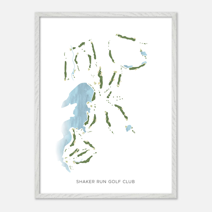 Print of Shaker Run Golf Club Modern Map