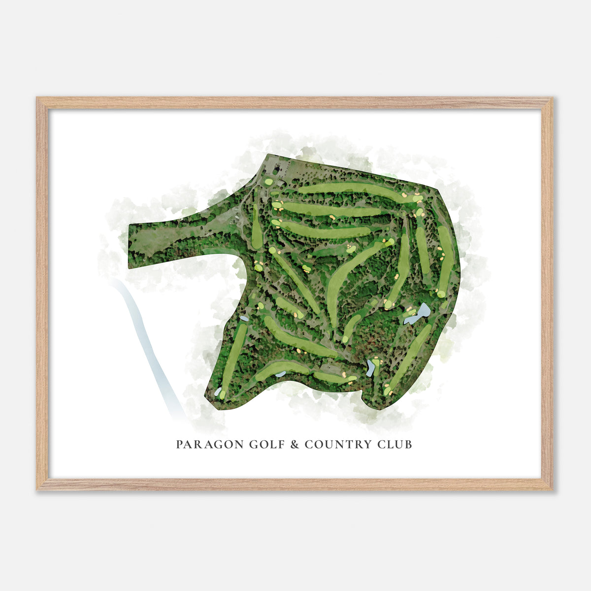 Print of Paragon Golf & Country Club Classic Map