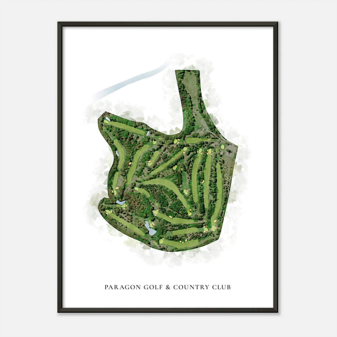 Print of Paragon Golf &amp; Country Club Classic Map