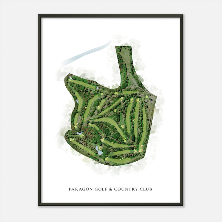 Print of Paragon Golf &amp; Country Club Classic Map
