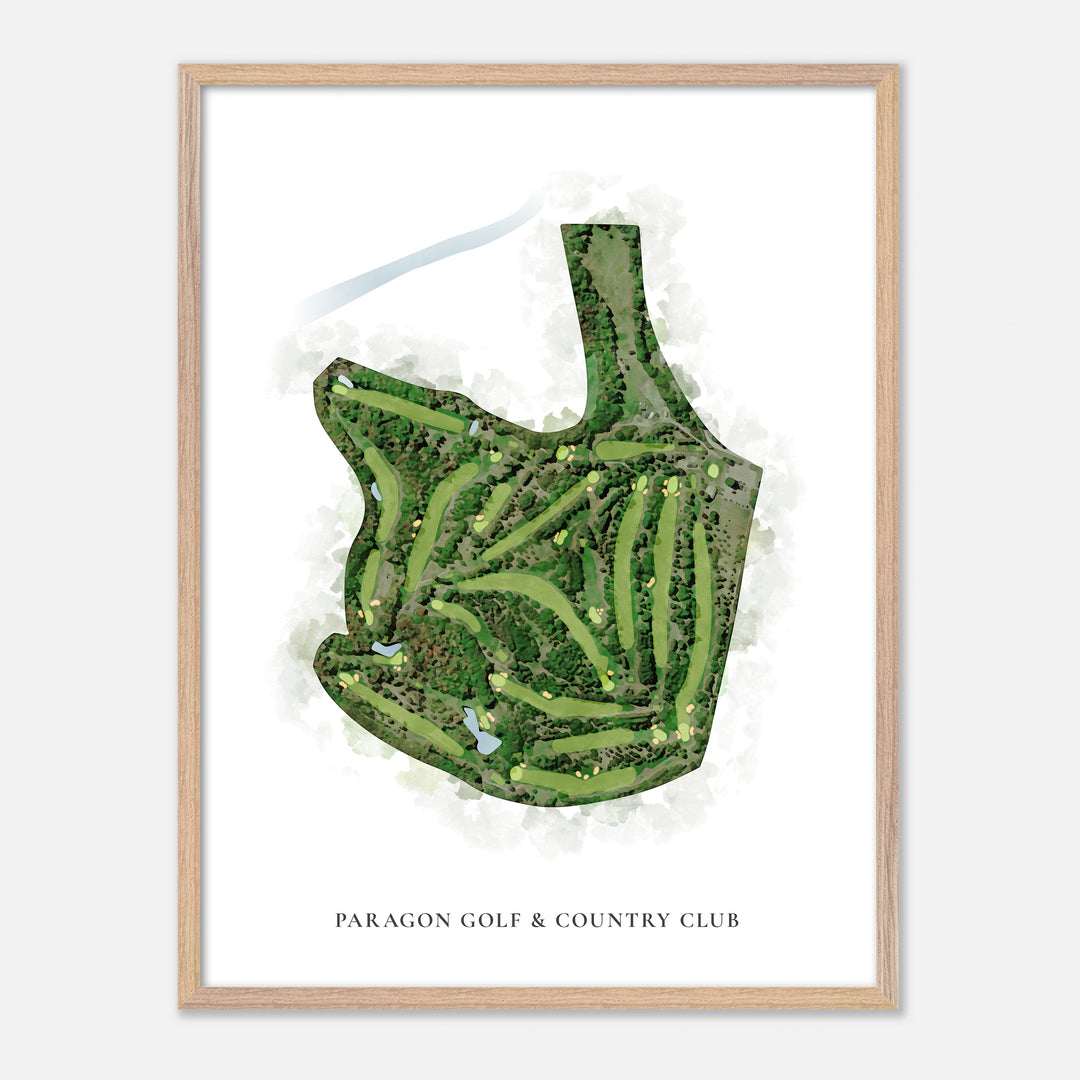 Print of Paragon Golf &amp; Country Club Classic Map