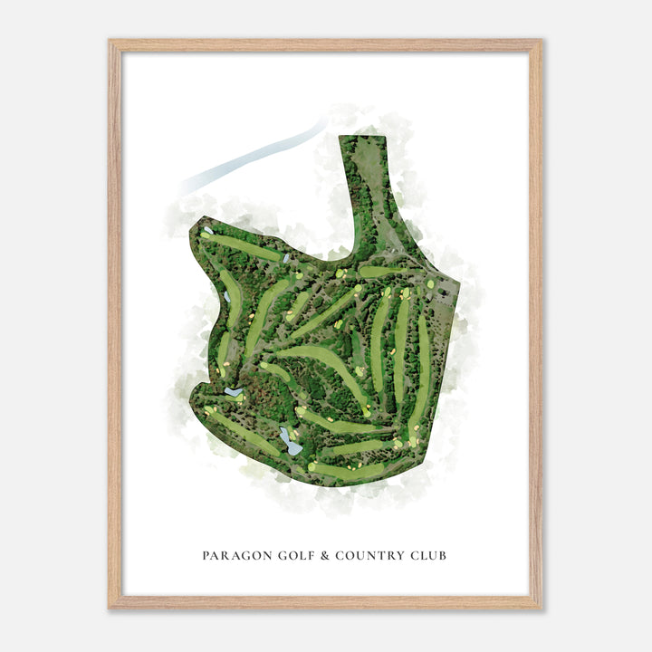 Print of Paragon Golf &amp; Country Club Classic Map