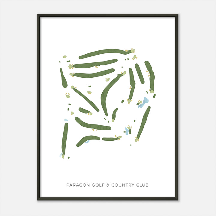 Print of Paragon Golf &amp; Country Club Modern Map