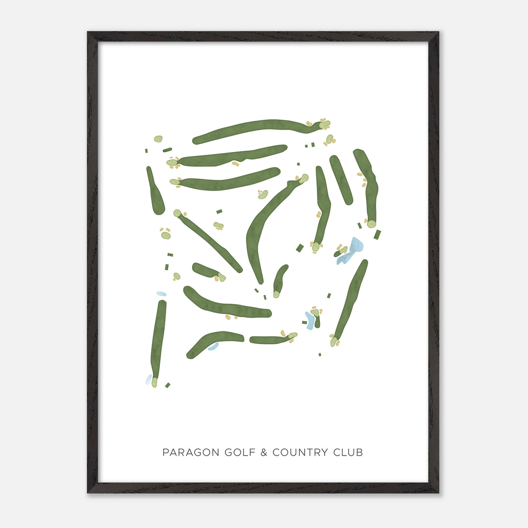 Print of Paragon Golf &amp; Country Club Modern Map