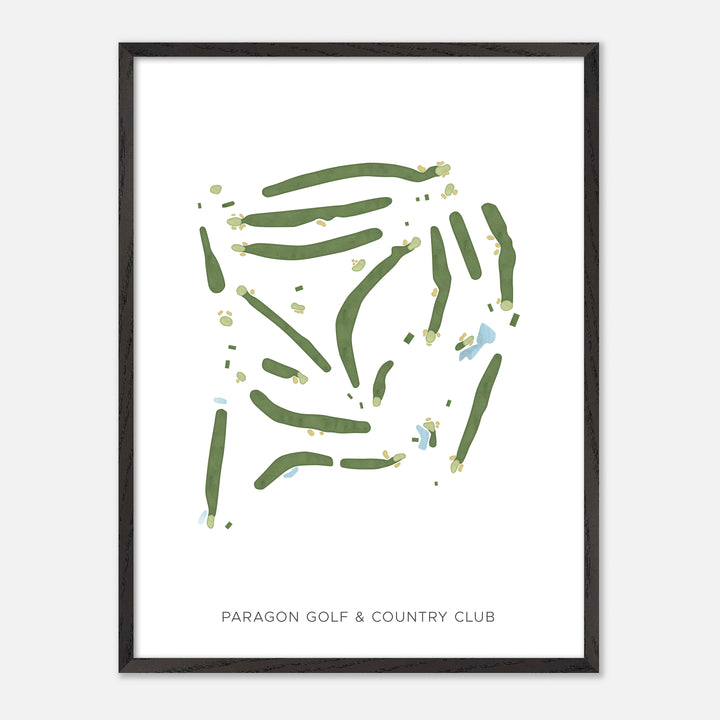 Print of Paragon Golf &amp; Country Club Modern Map