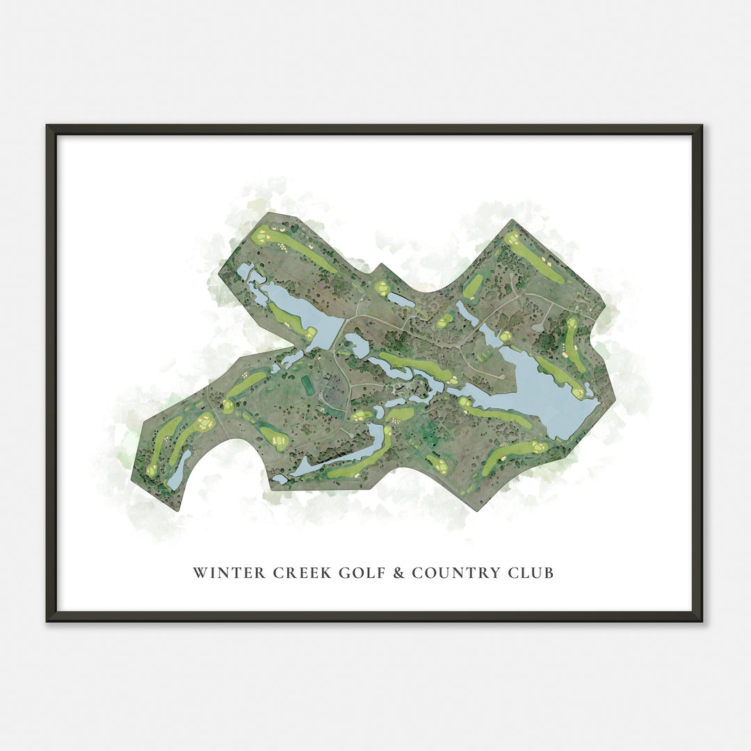 Print of Winter Creek Golf & Country Club Classic Map