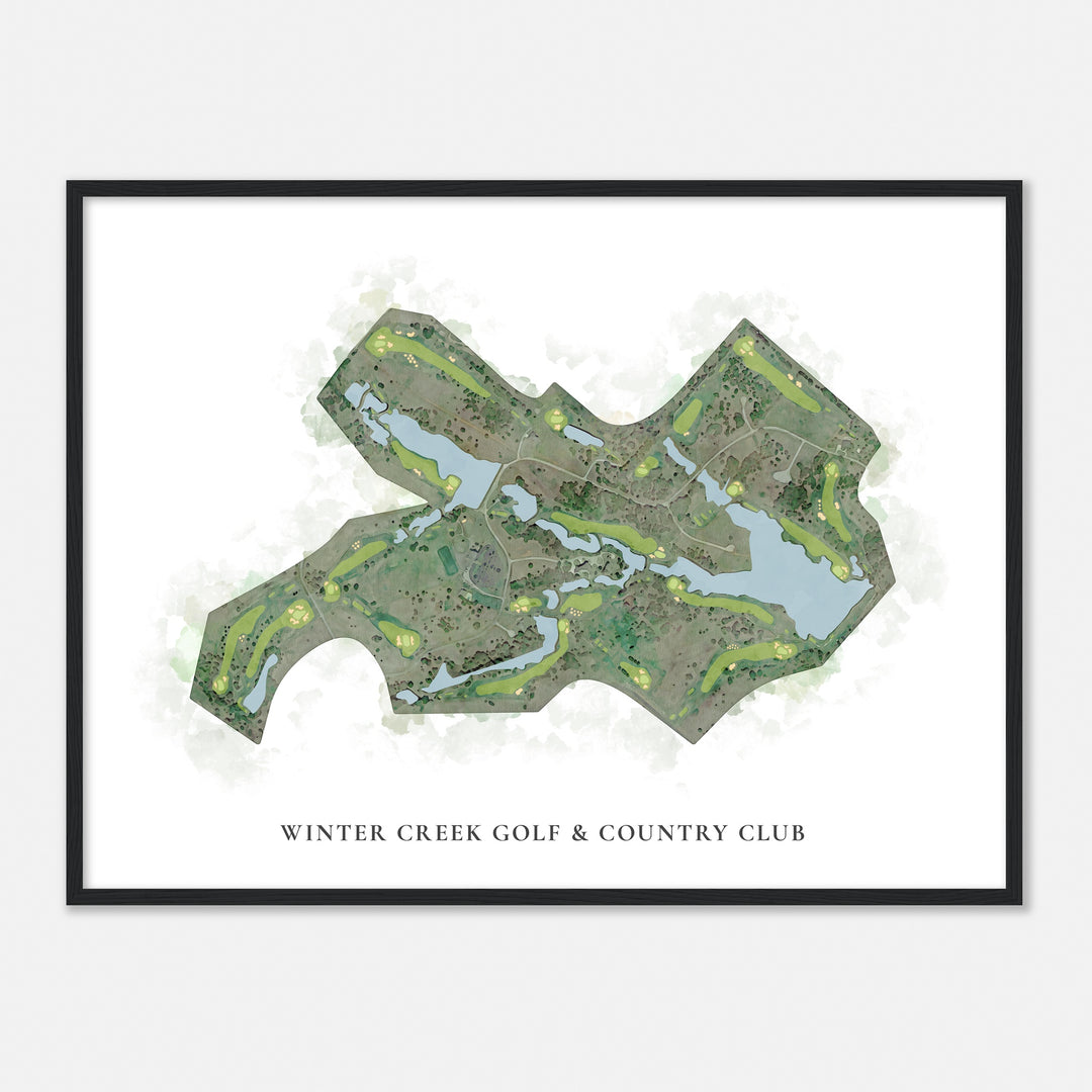 Print of Winter Creek Golf & Country Club Classic Map