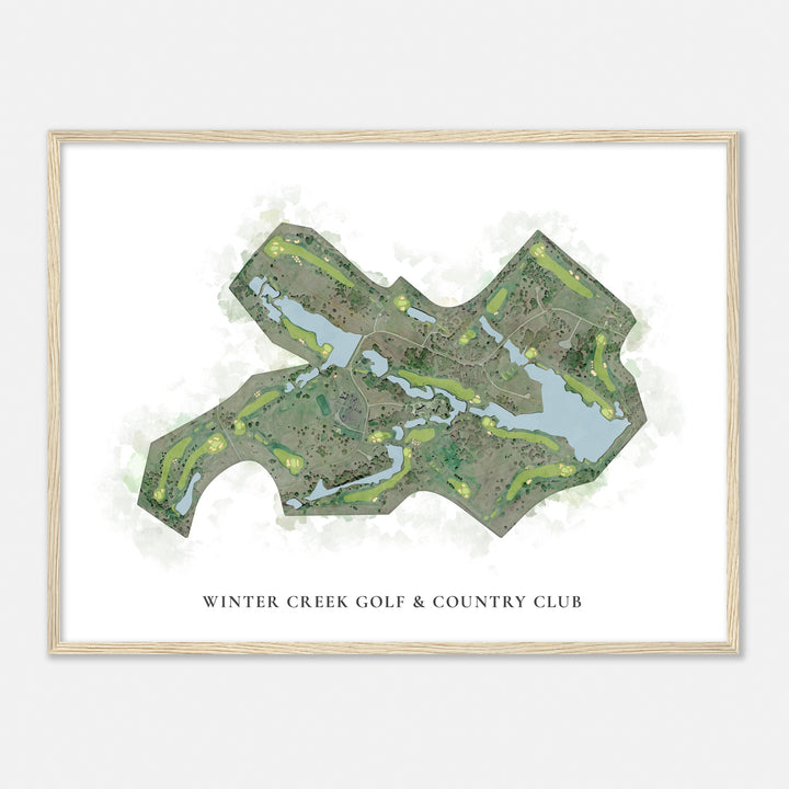 Print of Winter Creek Golf & Country Club Classic Map